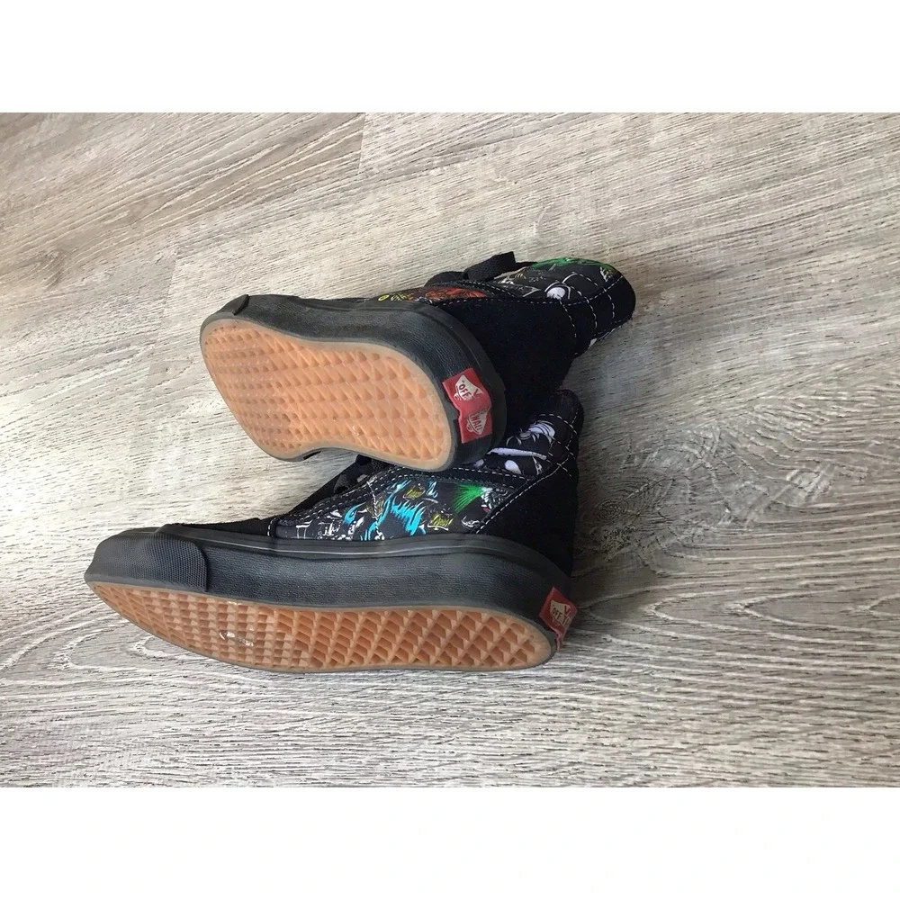 Vans X Disney 100 Villains Unisex Black high-top Men's Size 5 Women's size 6.5